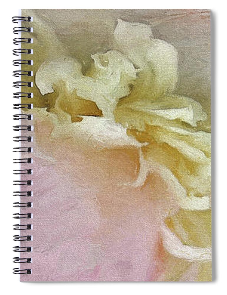 Peony Spiral Notebook featuring the photograph Abstract 42 by Karen Lynch