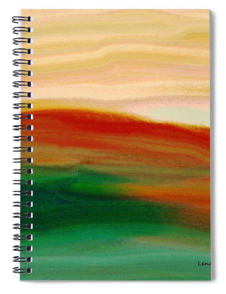 Abstract Spiral Notebook featuring the painting Abstract 8 by Lenore Senior