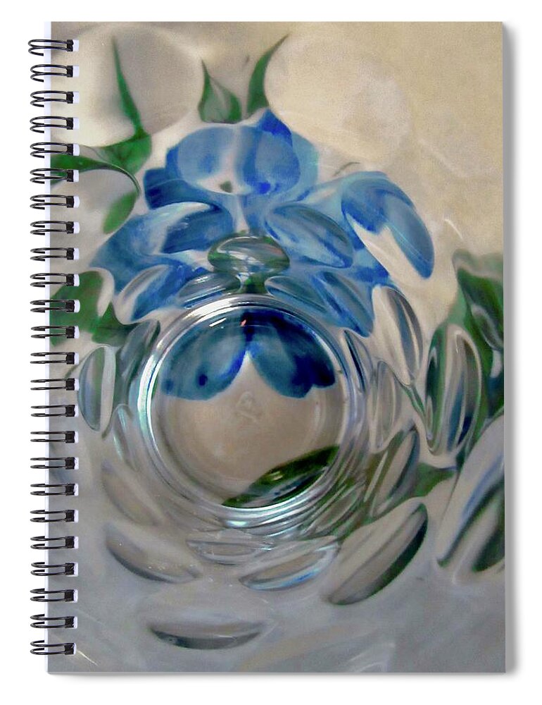 Flower Spiral Notebook featuring the photograph Abstract 9094 by Stephanie Moore