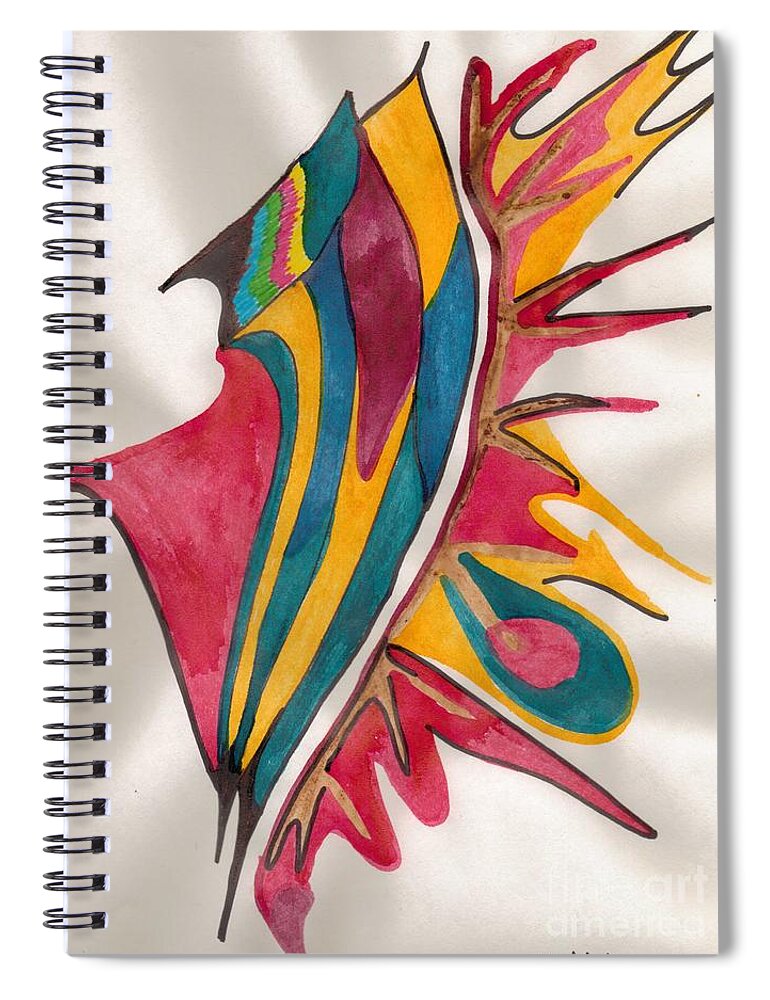 Abstract Spiral Notebook featuring the photograph Abstract Art 102 by Mary Mikawoz
