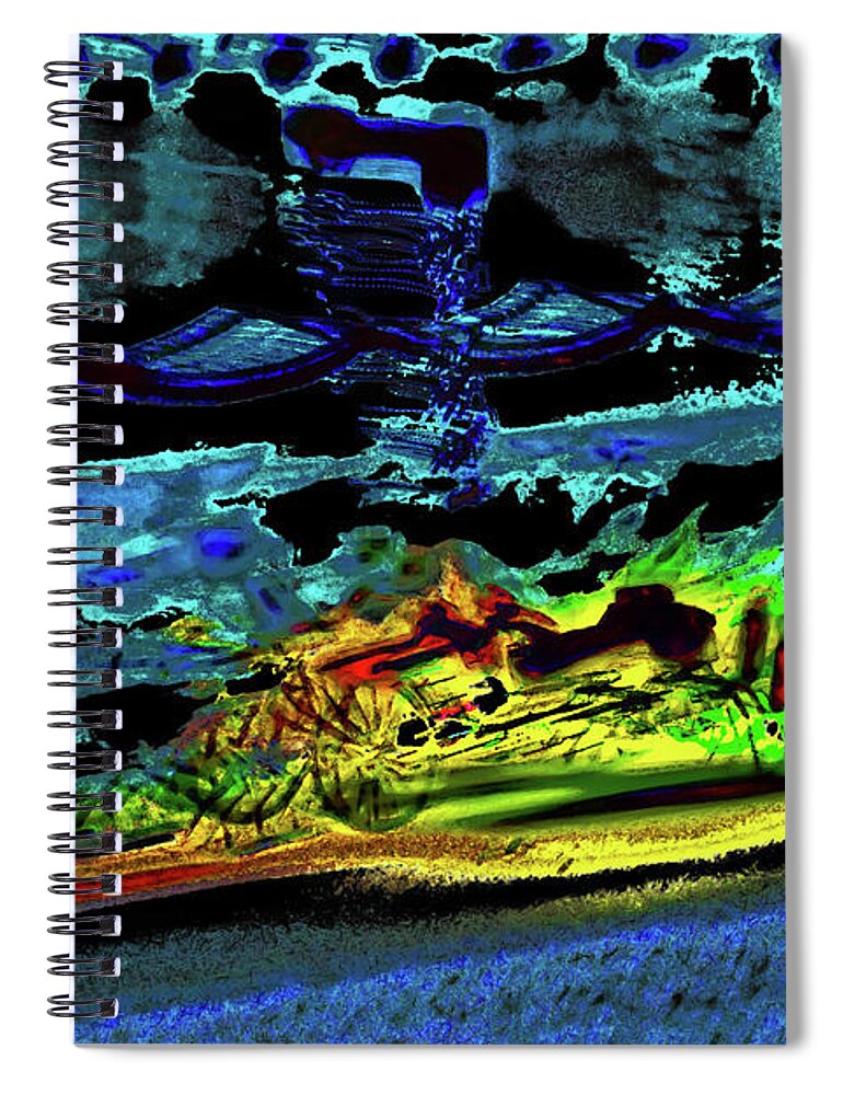 Abstract Spiral Notebook featuring the photograph Abstract Carriage Ride by Gina O'Brien