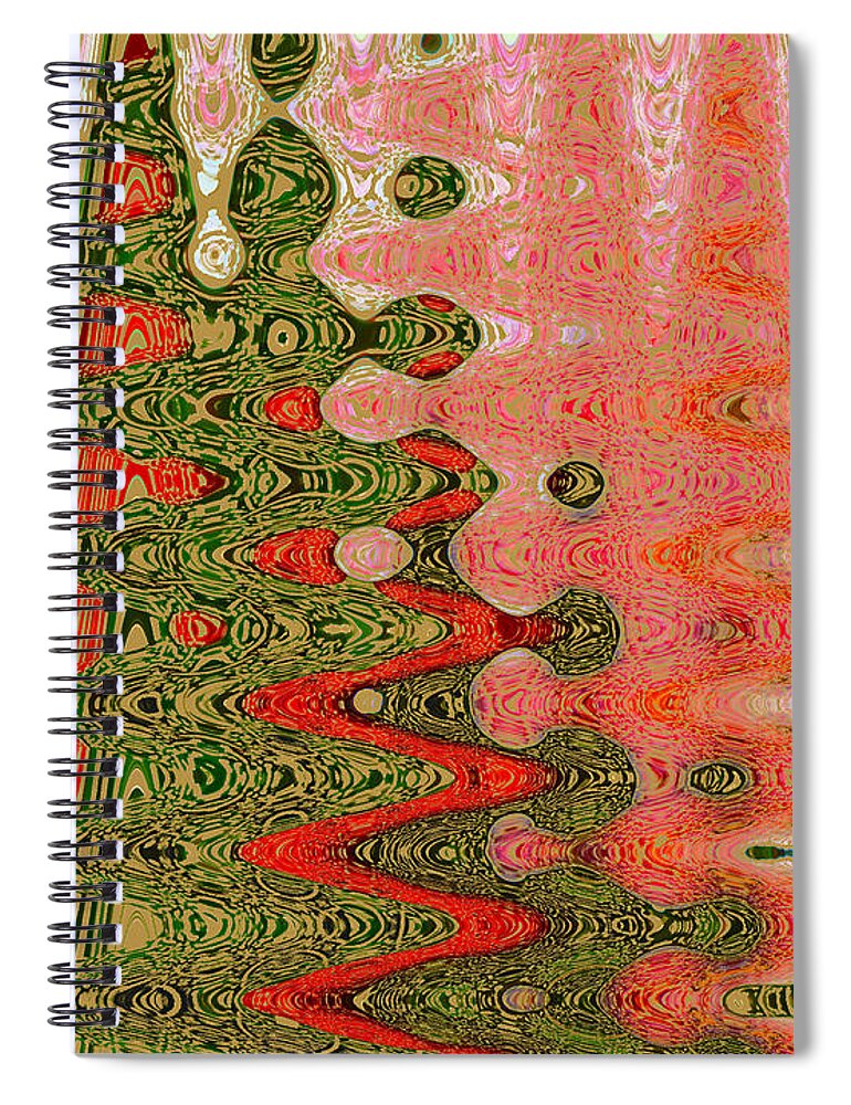 Abstract Spiral Notebook featuring the photograph Abstract Christmas by Nina Silver