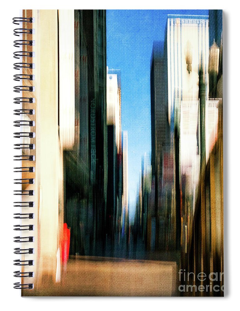 Chicago Spiral Notebook featuring the photograph Abstract cityscape by Izet Kapetanovic