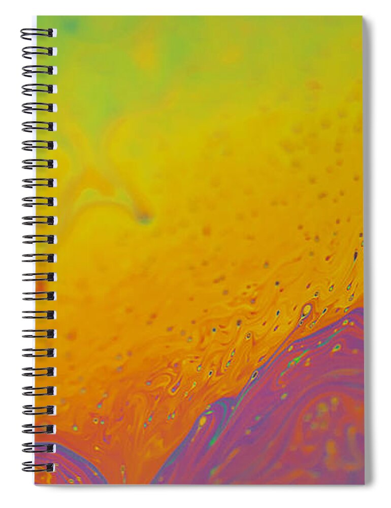 Abstract Spiral Notebook featuring the photograph Abstract colours by John Paul Cullen