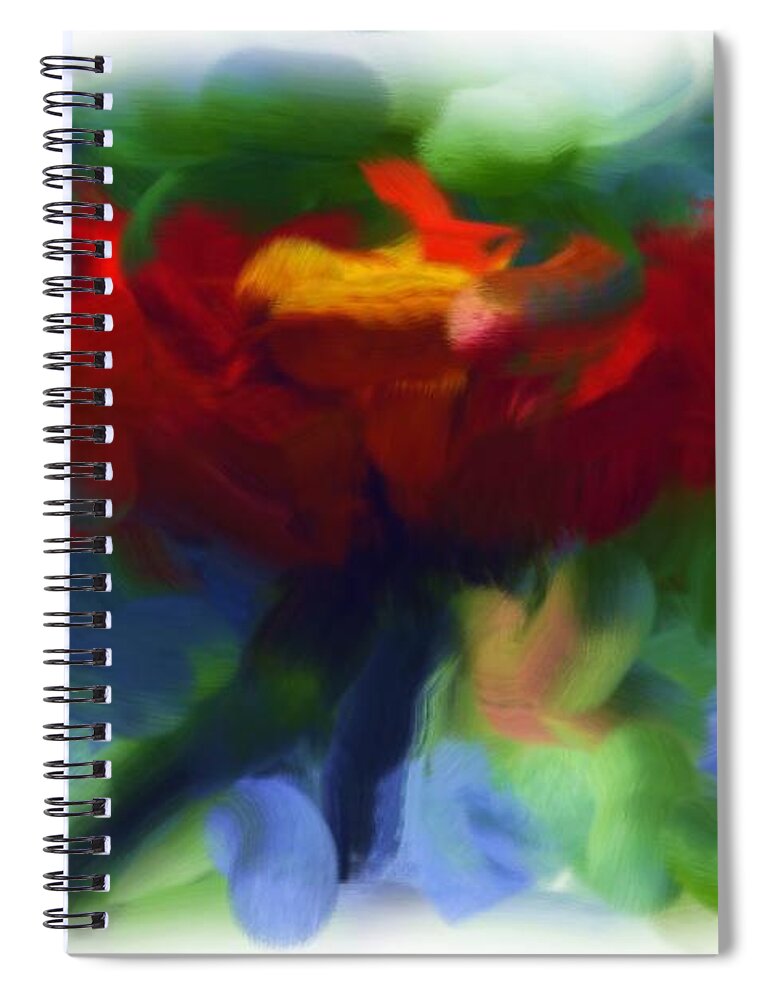 Abstract Spiral Notebook featuring the photograph Abstract Flower Expressions 2 by Robyn King