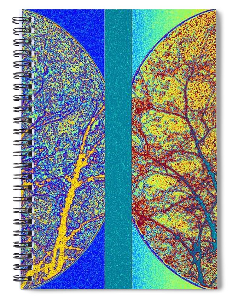 Abstract Fusion 276 Spiral Notebook featuring the digital art Abstract Fusion 276 by Will Borden