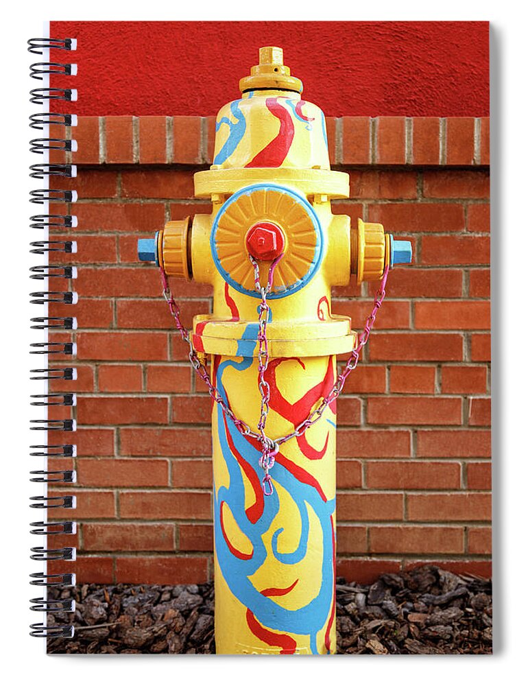 Hydrant Spiral Notebook featuring the photograph Abstract Hydrant by James Eddy
