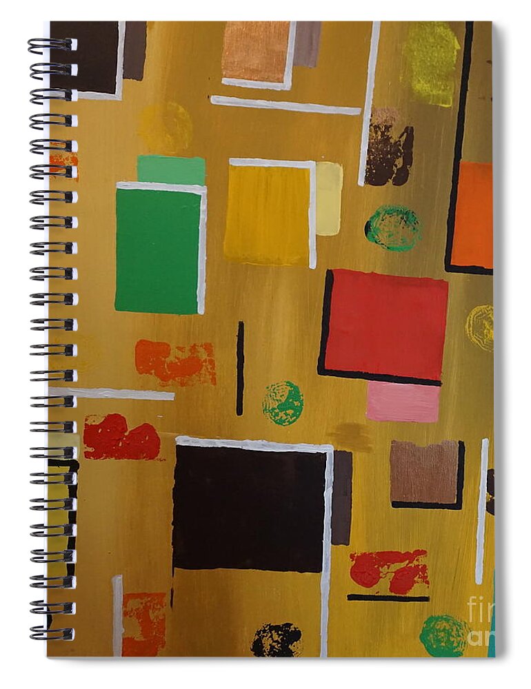 Abstract Spiral Notebook featuring the painting Abstract I by Jimmy Clark