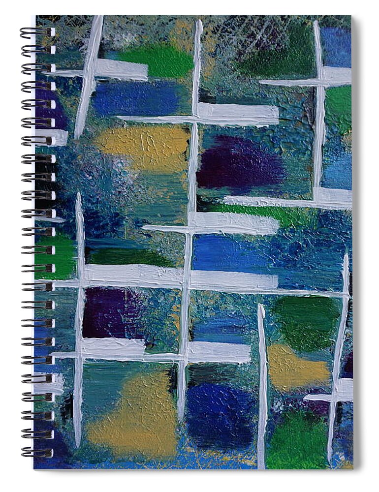 Abstract Spiral Notebook featuring the painting Abstract II by Jimmy Clark