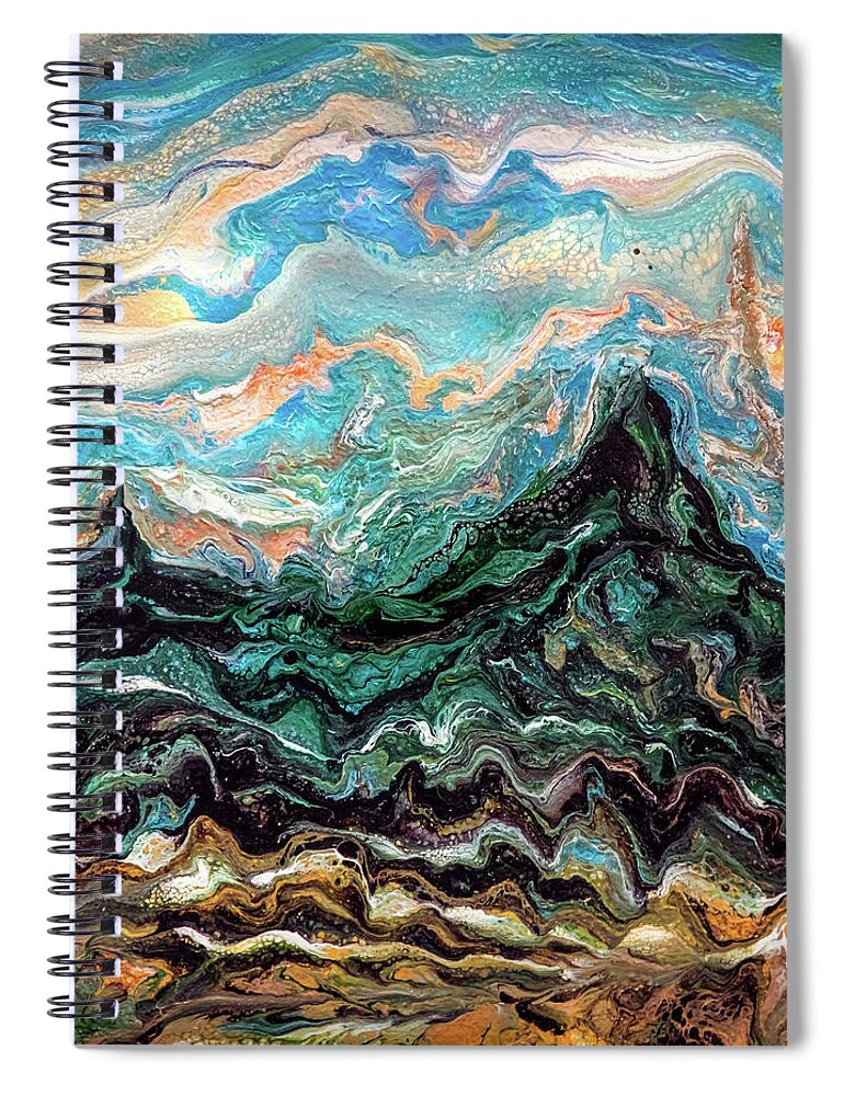 Contemporary Spiral Notebook featuring the photograph Abstract Landscape by Lilia S