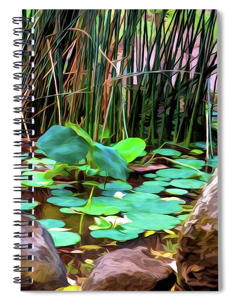 Nature Spiral Notebook featuring the photograph Abstract Nature 4043 by Kristalin Davis by Kristalin Davis