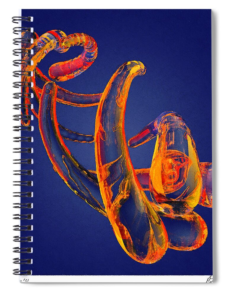 Abstract Spiral Notebook featuring the photograph Abstract Number 13 by Peter J Sucy