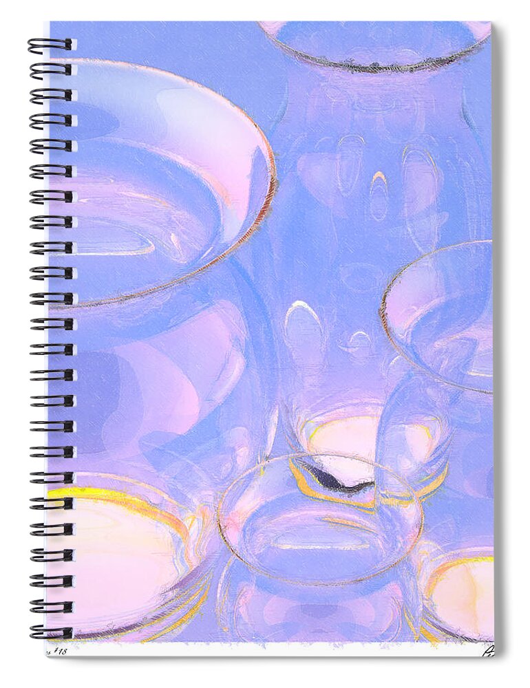 Abstract Spiral Notebook featuring the photograph Abstract Number 18 by Peter J Sucy