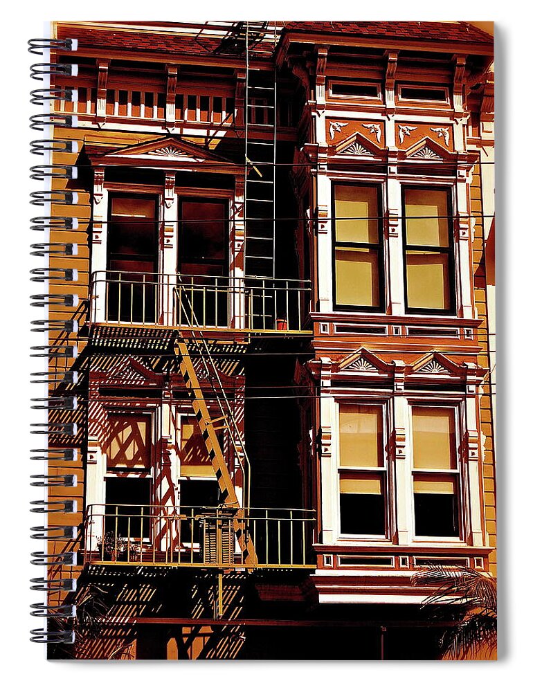 San Francisco Spiral Notebook featuring the photograph Abstract On Castro by Ira Shander