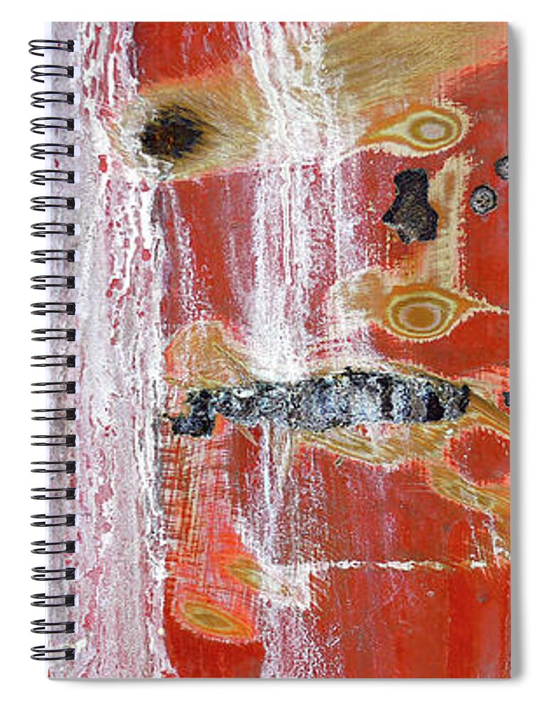 Mug Spiral Notebook featuring the digital art Abstract Painting Mug by Edward Fielding