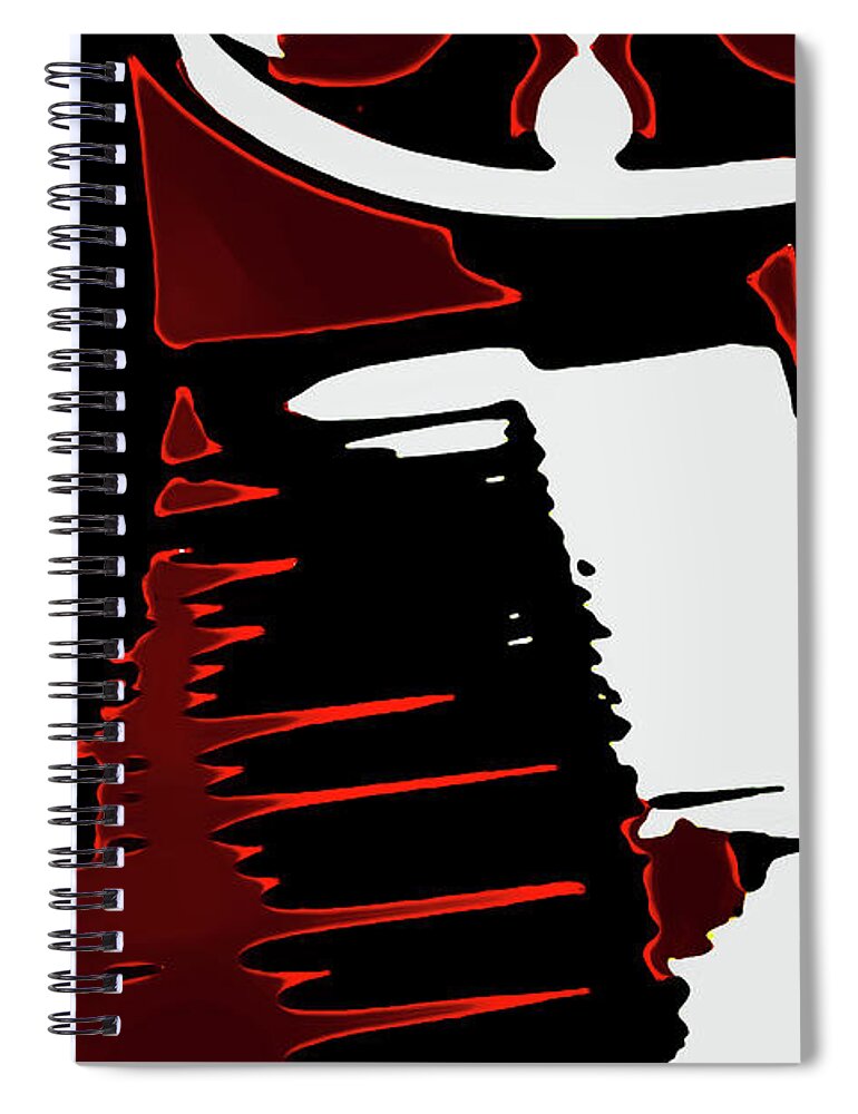 Abstract Spiral Notebook featuring the photograph Abstract Piano by Gina O'Brien