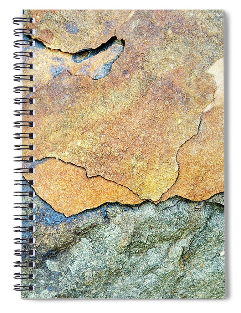 Abstract Rock Spiral Notebook featuring the photograph Abstract Rock by Christina Rollo