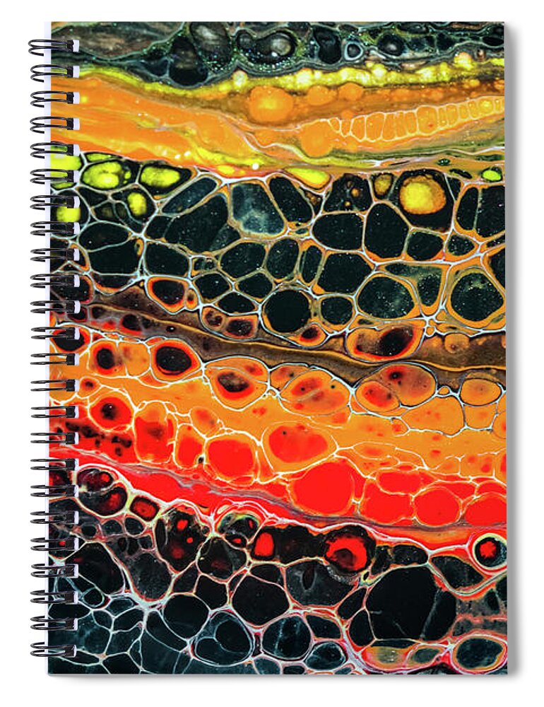 Contemporary Spiral Notebook featuring the photograph Abstract S3 by Lilia S