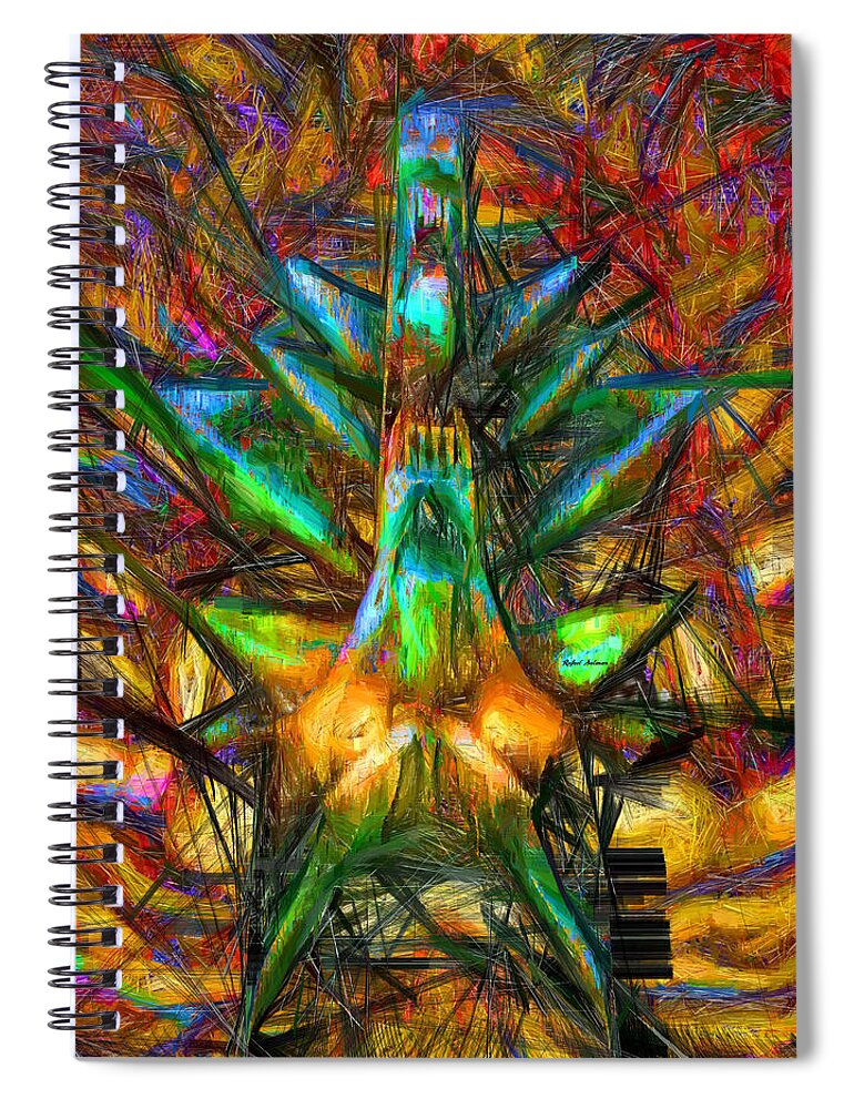Rafael Salazar Spiral Notebook featuring the digital art Abstract Sketch 1340 by Rafael Salazar