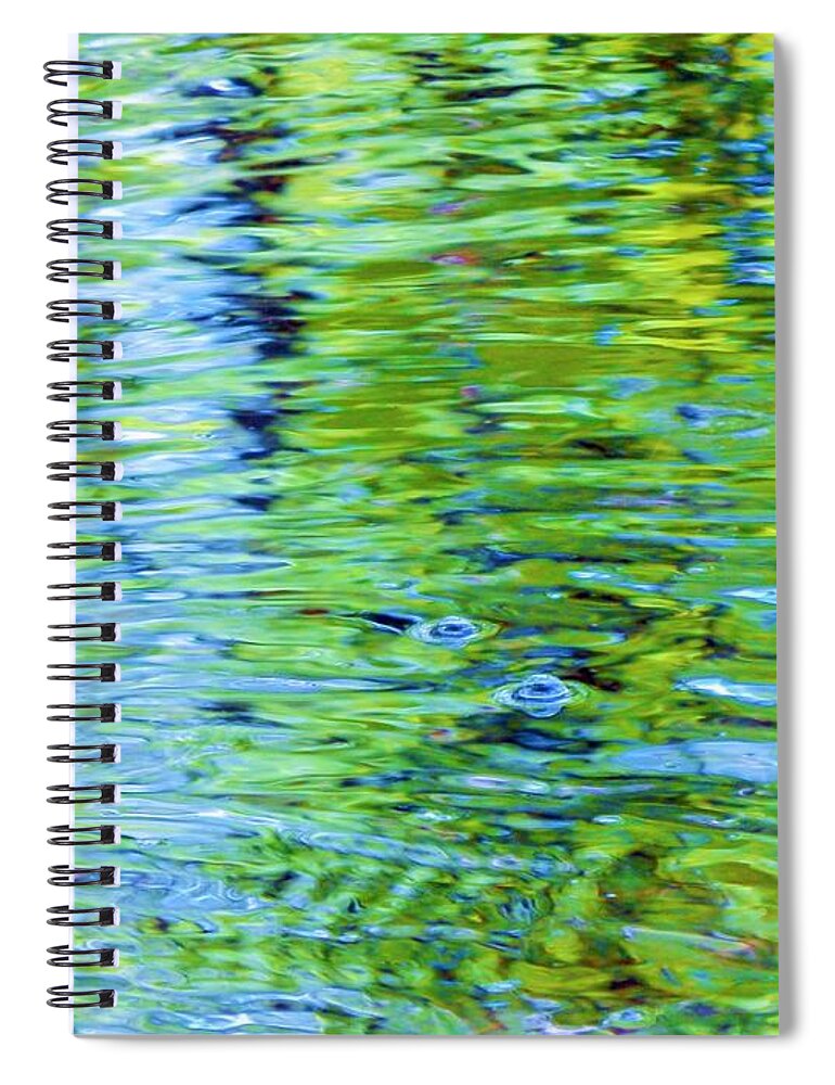 Abstract Spiral Notebook featuring the photograph Abstract Watercolors by Jan Gelders