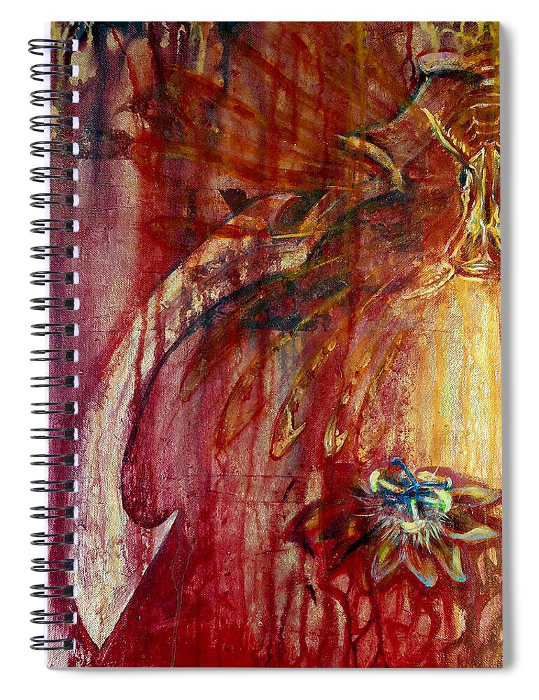 Florida Keys Spiral Notebook featuring the painting Ace of Swords by Ashley Kujan