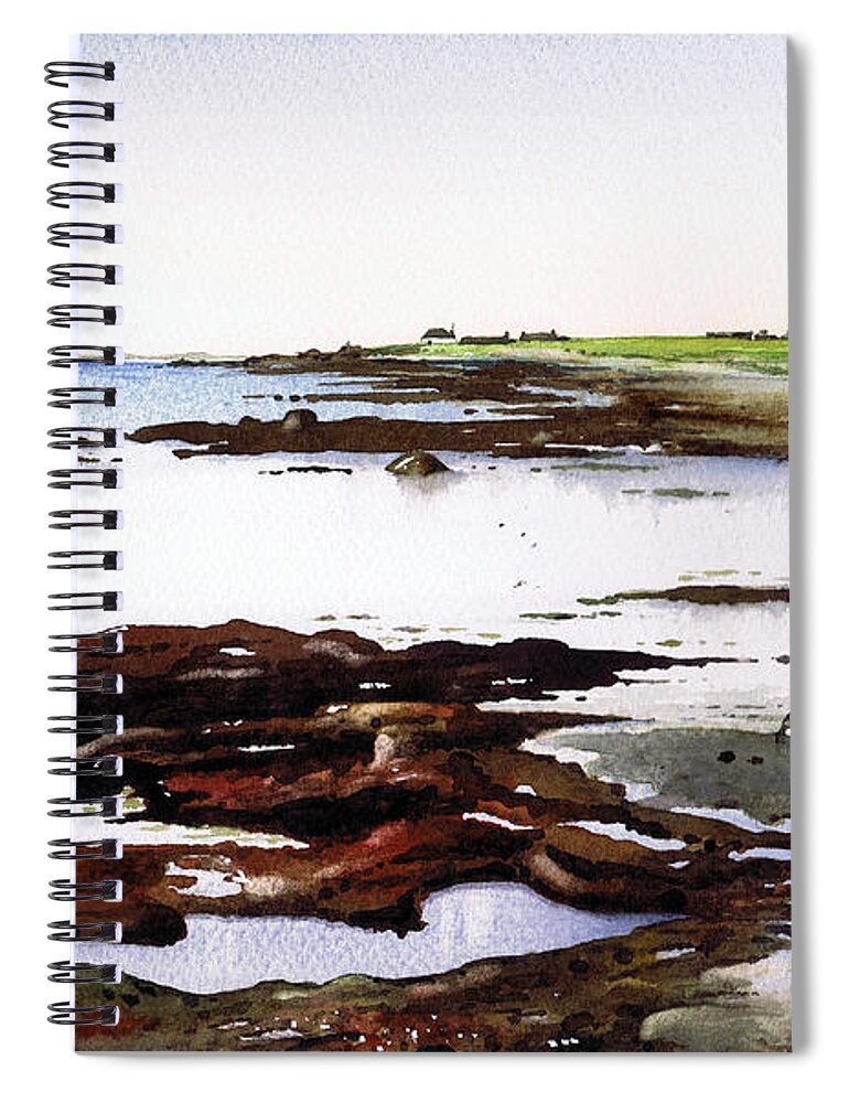 Achleit Spiral Notebook featuring the painting Achleit Kintyre by Paul Dene Marlor