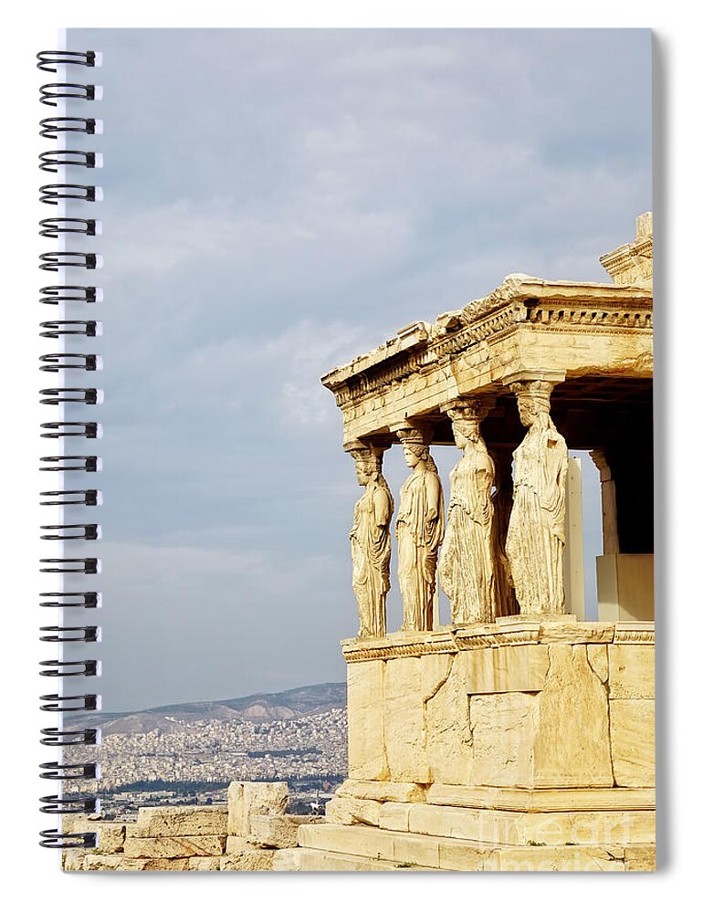 Acropolis Spiral Notebook featuring the photograph Acropolis of Athens by HD Connelly
