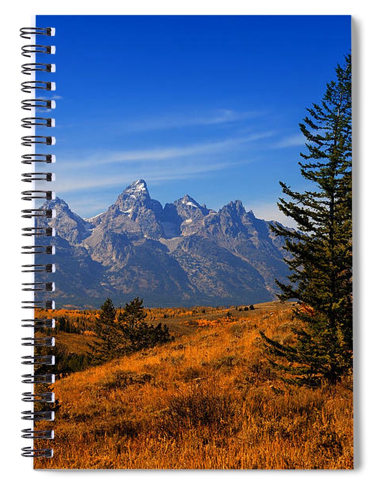 Tetons Spiral Notebook featuring the photograph Across Teton Valley by Greg Norrell