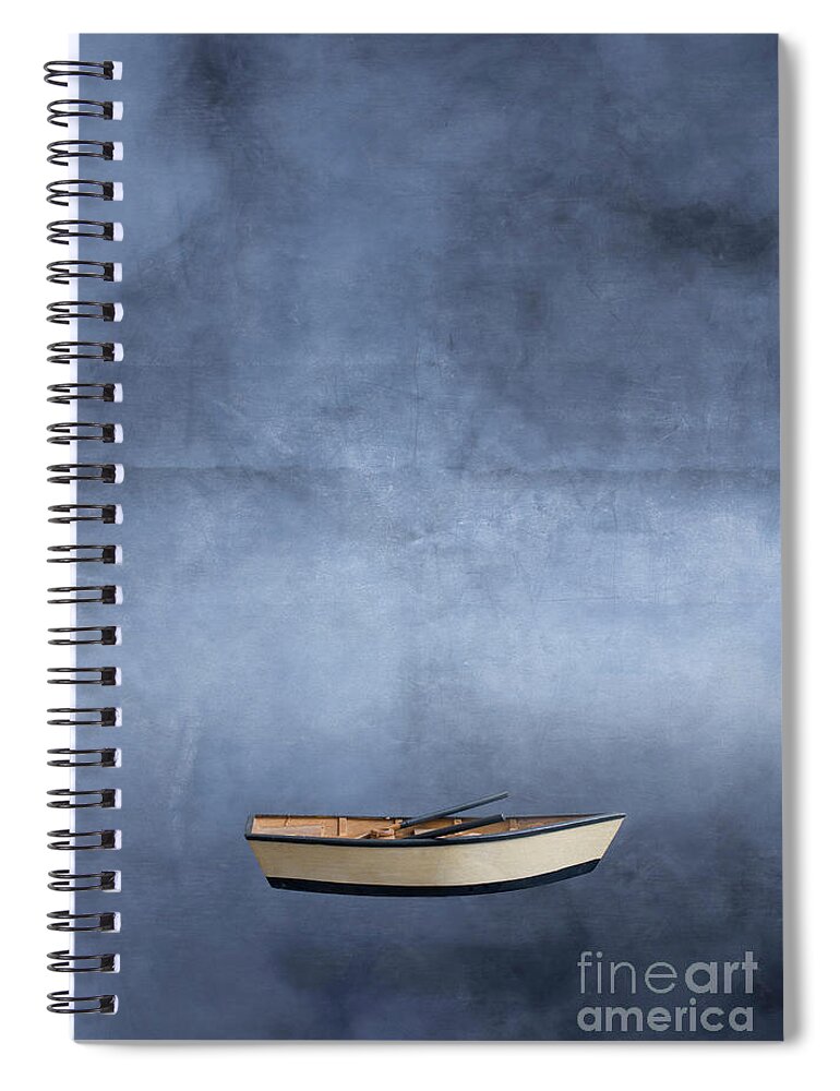 Foggy Spiral Notebook featuring the photograph Adrift Among the Couds by Edward Fielding