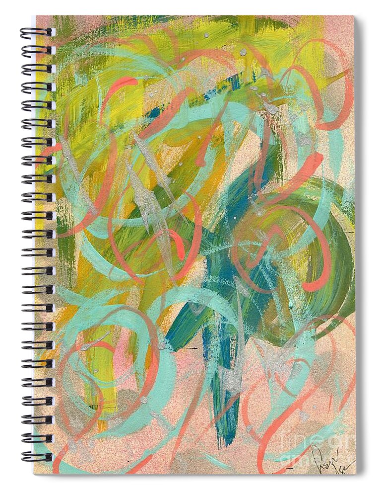 Modern Spiral Notebook featuring the painting Adventure No.2 by Hew Wilson
