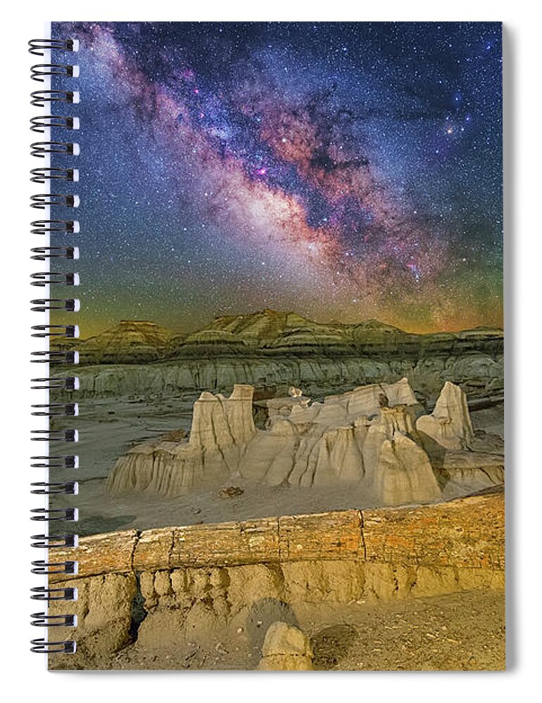 Astronomy Spiral Notebook featuring the photograph Aeons of Time by Ralf Rohner