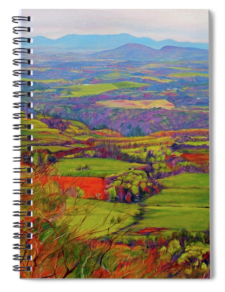 Blue Ridge Parkway Spiral Notebook featuring the painting After the Rain by Bonnie Mason