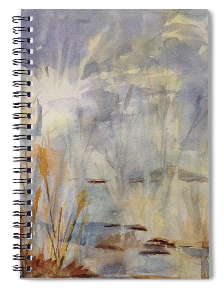 After The Storm Spiral Notebook featuring the painting After The Storm by Ellen Levinson