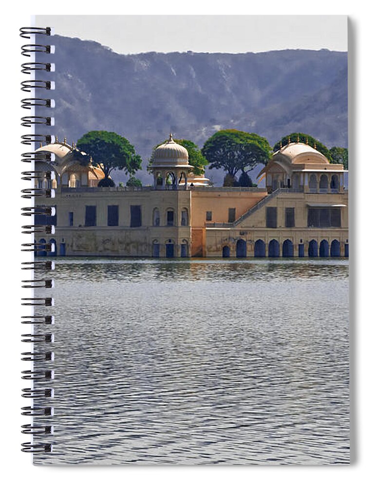 Jal Mahal Spiral Notebook featuring the photograph Afternoon. February. Jal Mahal. by Elena Perelman