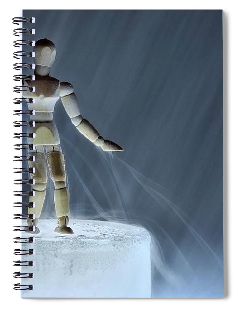 Wood Spiral Notebook featuring the photograph Airbender by Mark Fuller