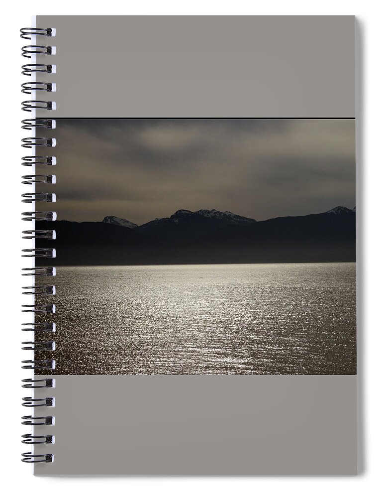 Photo Spiral Notebook featuring the photograph Alaska at dusk by Kathlene Melvin