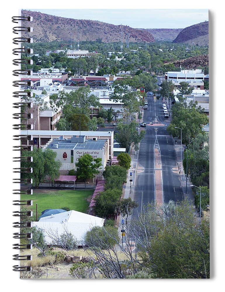 Alice Springs Spiral Notebook featuring the photograph Alice Springs - Australia by Phil Banks