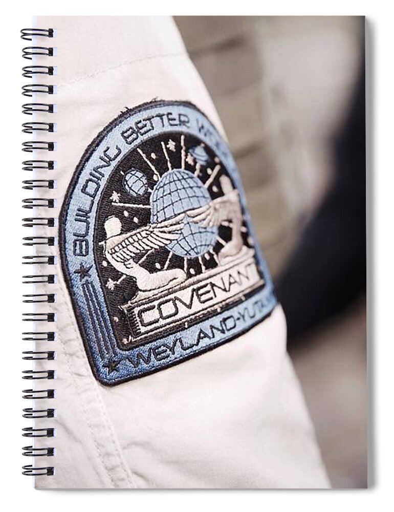 Alien Covenant Spiral Notebook featuring the digital art Alien Covenant by Super Lovely