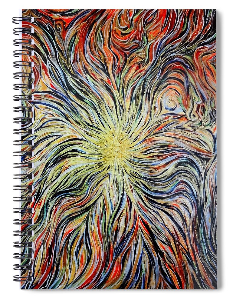 Alive Spiral Notebook featuring the painting Alive by Michelle Pier