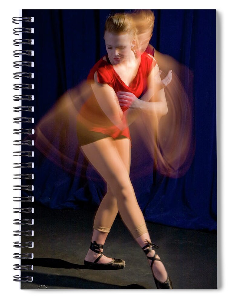 Dance Spiral Notebook featuring the photograph All a Flutter by Frederic A Reinecke