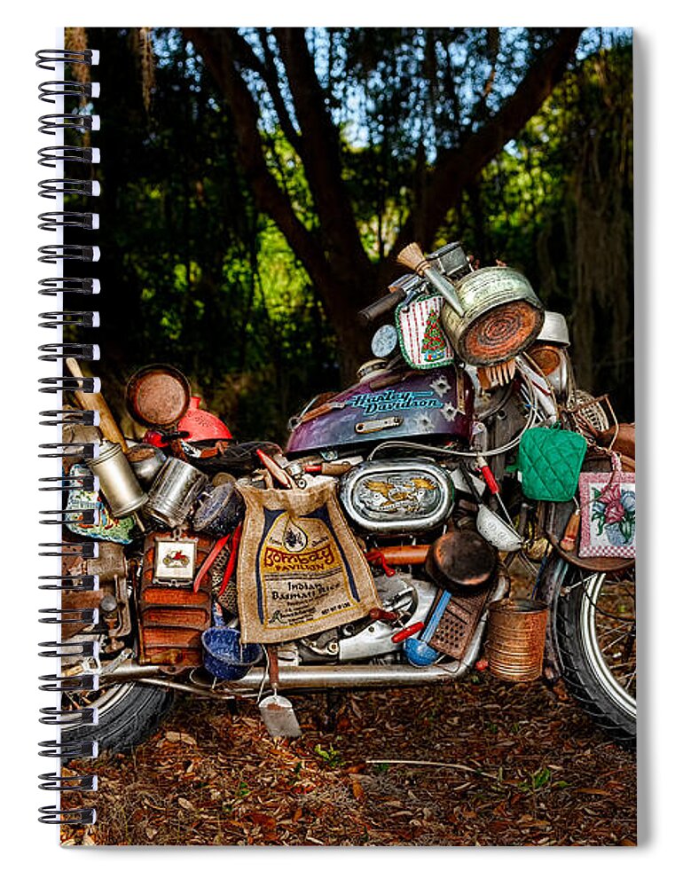 Harley Spiral Notebook featuring the photograph All But The Kitchen Sink by Christopher Holmes