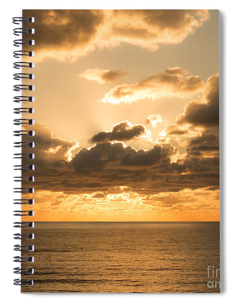 Ocean Spiral Notebook featuring the photograph All That Glitters by Ana V Ramirez