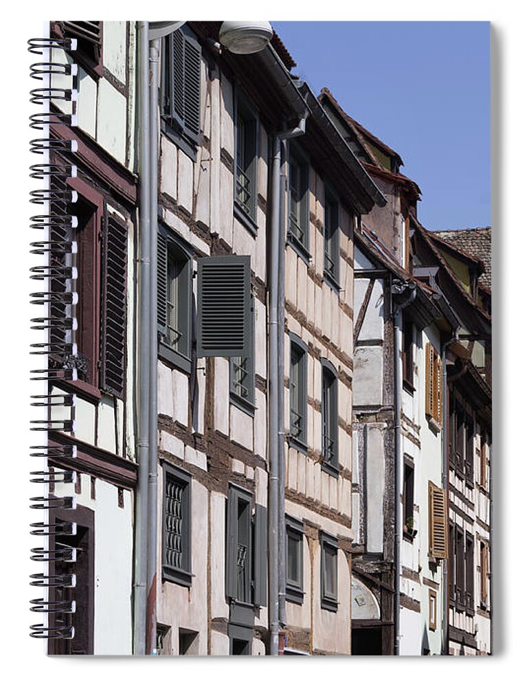 Alsace Spiral Notebook featuring the photograph Alley in La Petite France by Teresa Mucha