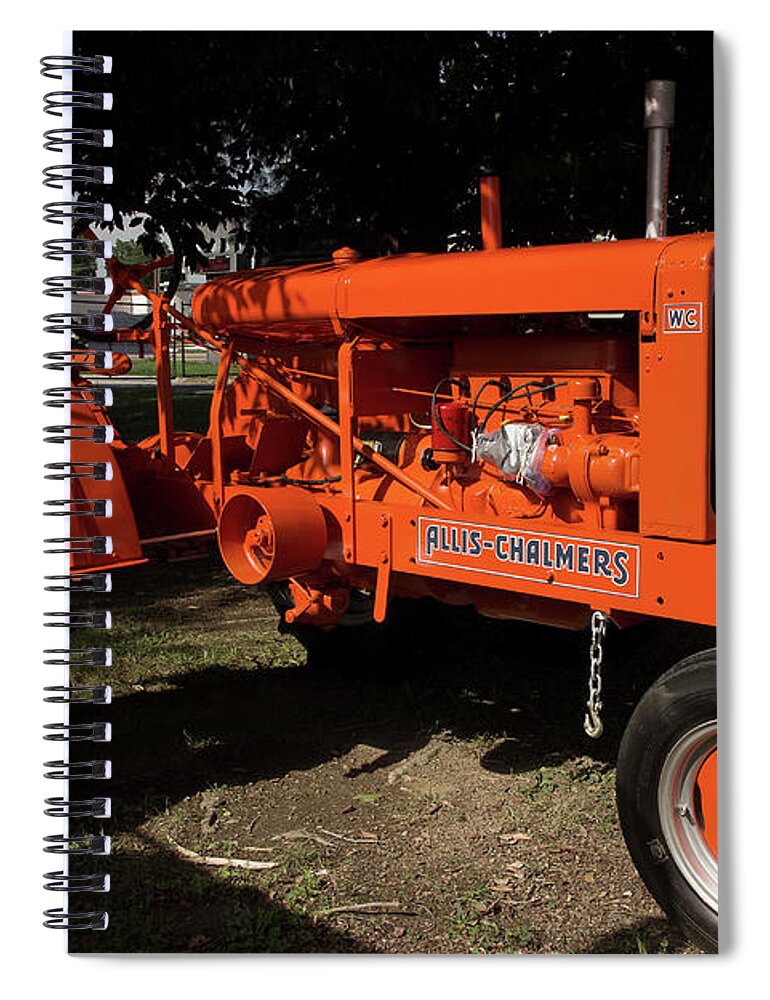 Tractor Spiral Notebook featuring the photograph Allis-Chalmers WC by Mike Eingle