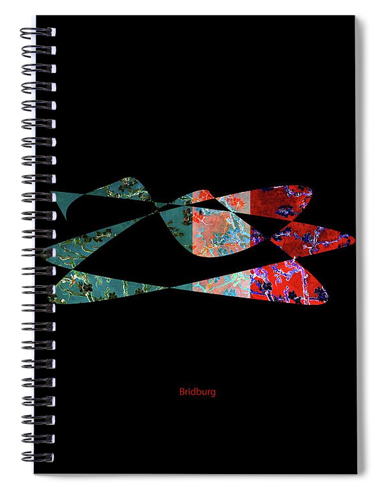 Postmodernism Spiral Notebook featuring the digital art Almond Blossoms by David Bridburg