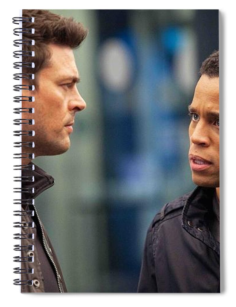 Almost Human Spiral Notebook featuring the digital art Almost Human by Maye Loeser