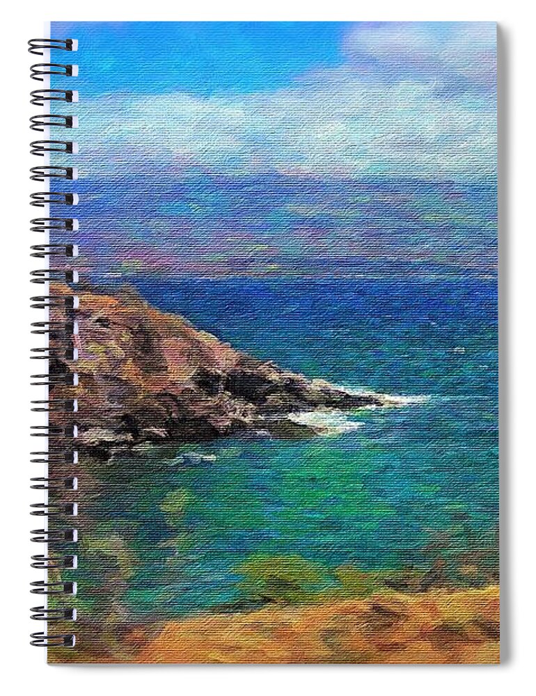 Aloha Spiral Notebook featuring the photograph Aloha From Maui by Diane Lindon Coy