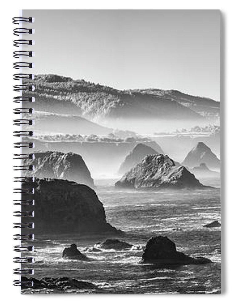 Bodega Bay Spiral Notebook featuring the photograph Along the California Coast by Jon Glaser