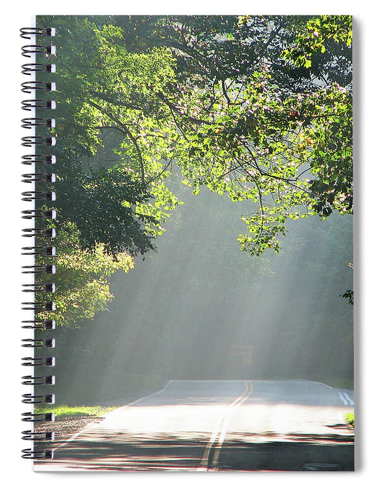 Road Spiral Notebook featuring the photograph Along the Road of Life by Ted Keller