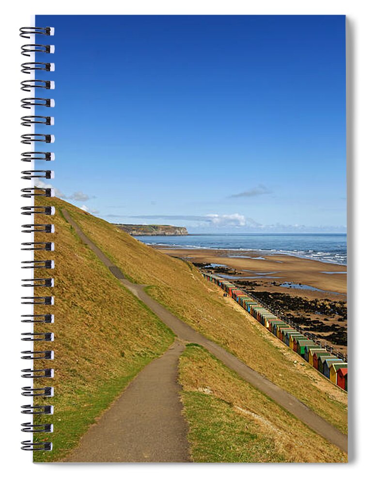Britain Spiral Notebook featuring the photograph Along The West Cliff - Whitby by Rod Johnson
